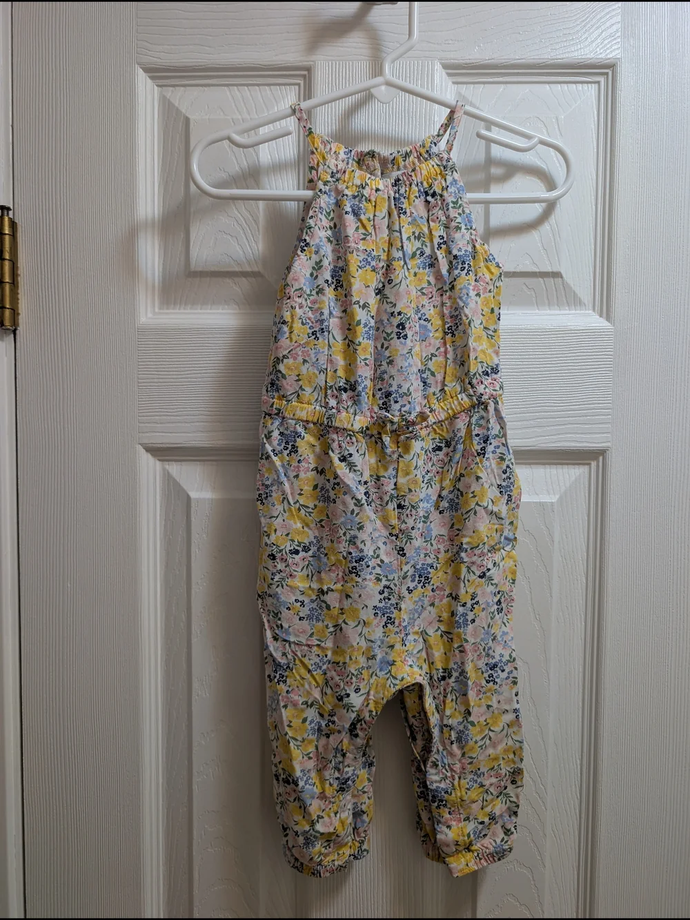 Old Navy Pastel Floral Baby Jumpsuit in Yellow, Pink, Blue